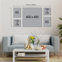 Load image into Gallery viewer, Combo 48 - 1 x 400 x 400 / 2 x 150 x 150 / 2 x A5